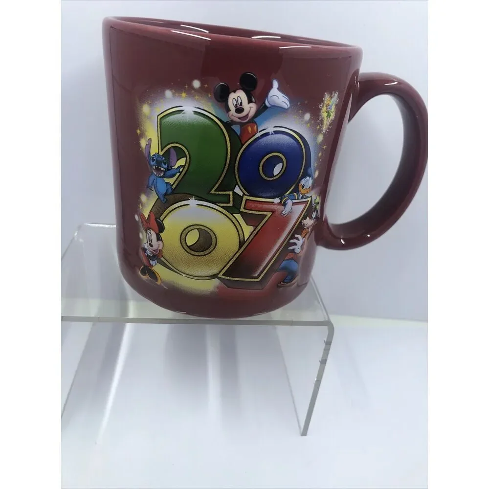 Disney Theme Parks 2007 Mug. Mickey Mouse, Minnie Mouse, Goofy, Stitch&More.Read